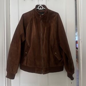 Vintage The Andover Shop Mens Brown Leather Jacket Size Medium